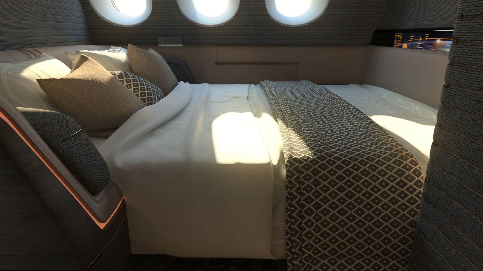 В самолетах появятся двуспальные кровати.Вокруг Света. Украина