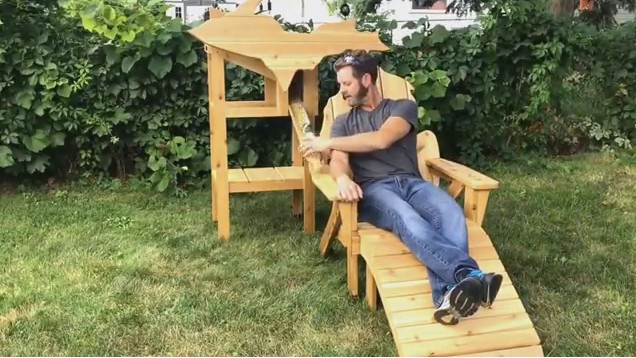 Американец изобрел стул для ленивых любителей пива.Вокруг Света. Украина