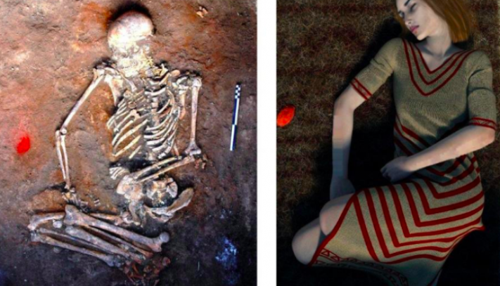 В Украине нашли древний скелет женщины с орнаментом на костях.Вокруг Света. Украина