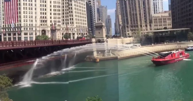 В Чикаго из-за жары мост перестал пропускать лодки.Вокруг Света. Украина
