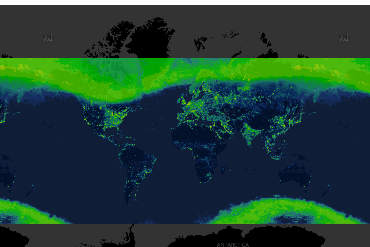 Ученые создали интерактивную карту светового загрязнения.Вокруг Света. Украина