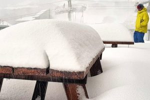 Австралию засыпает снегом