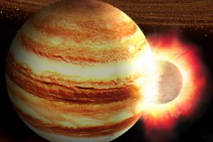 Юпитер столкнулся с другой планетой 4,5 миллиарда лет назад