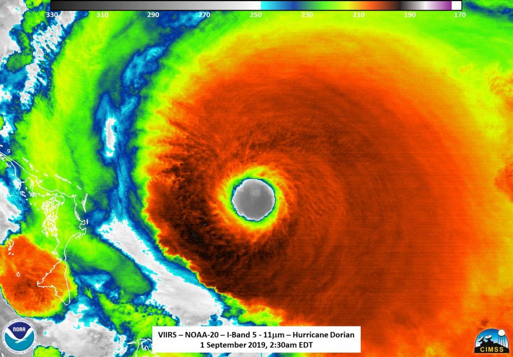 «Дориан» стал мощнейшим ураганом на Багамах за всю историю наблюдений.Вокруг Света. Украина