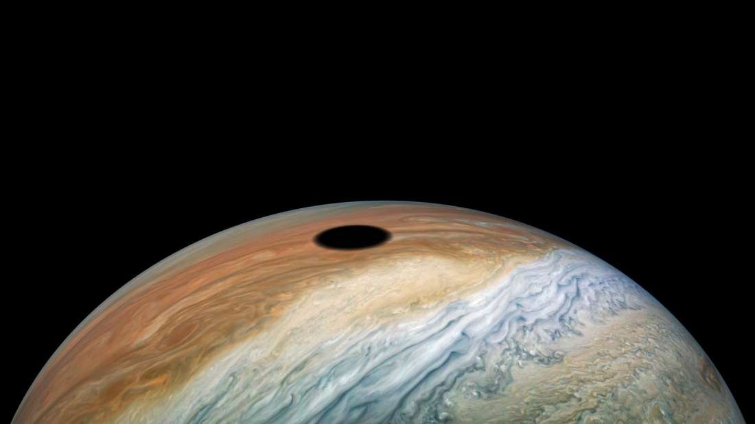 Солнечное затмение на Юпитере