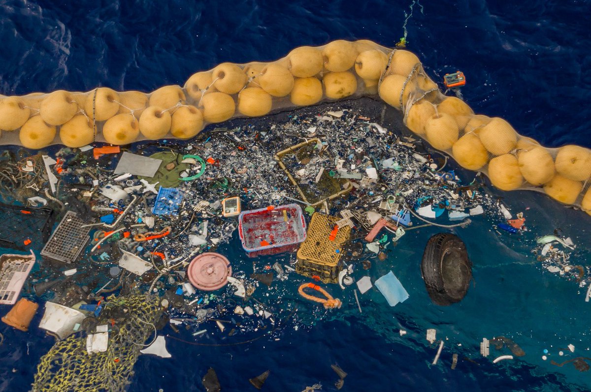 Устройство по очистке Большого тихоокеанского мусорного пятна впервые заработало