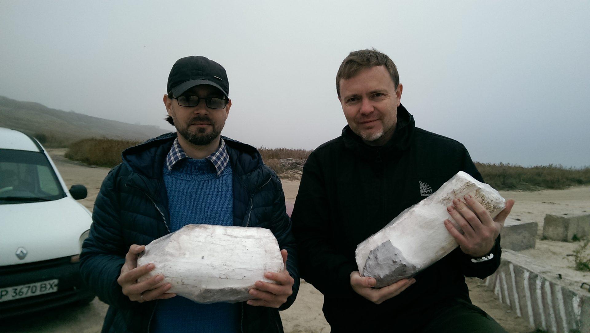 На берегу Азовского моря случайно нашли бивень мамонта.Вокруг Света. Украина