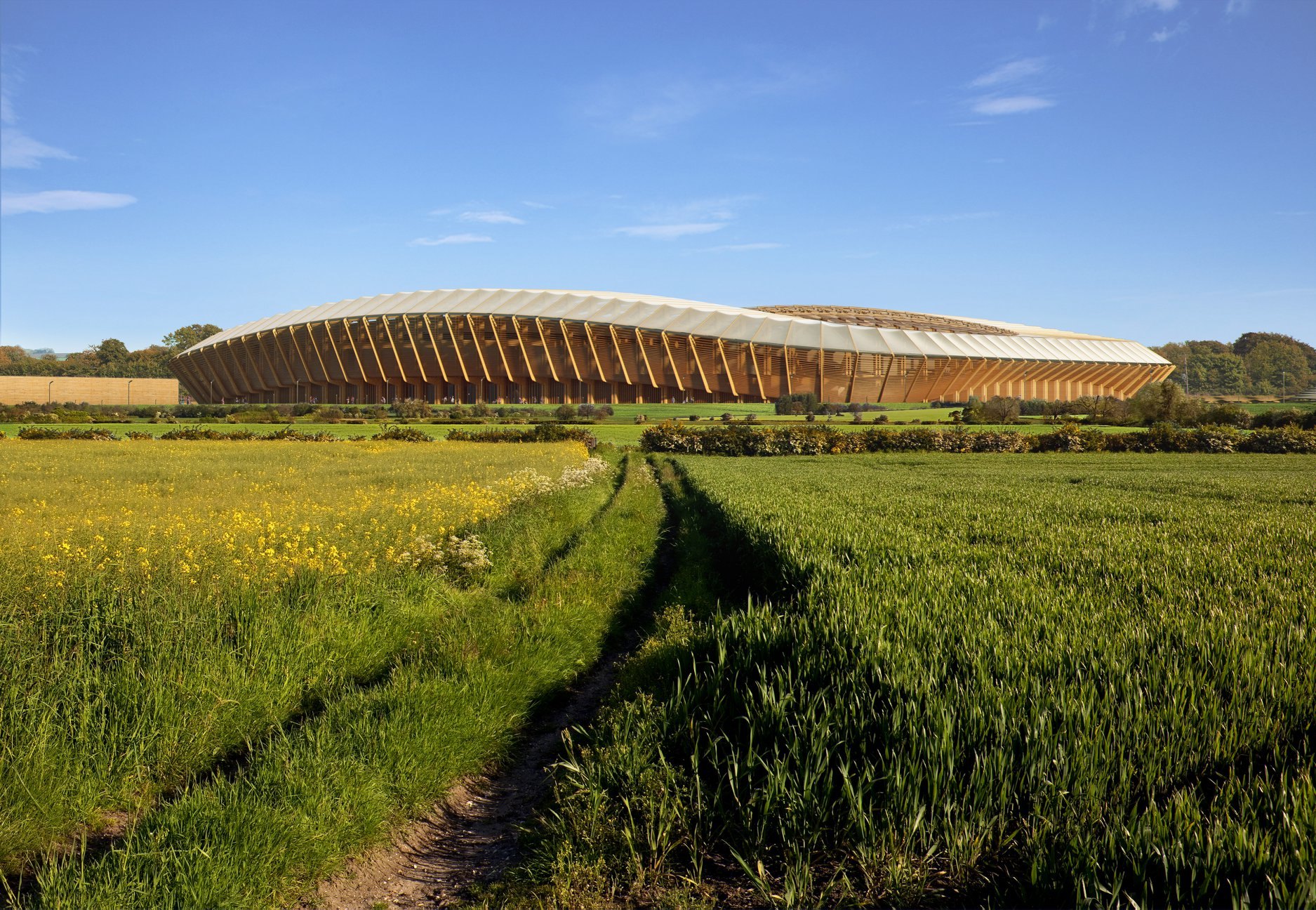 В Англии построят полностью деревянный стадион