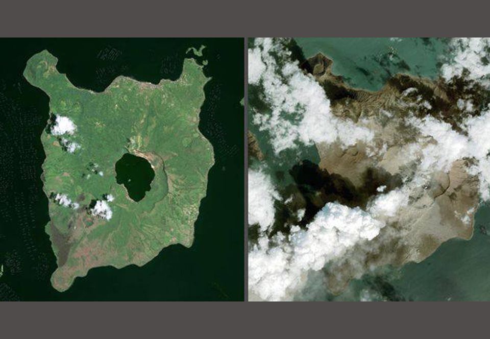 Озеро в кратере вулкана Тааль почти исчезло.Вокруг Света. Украина