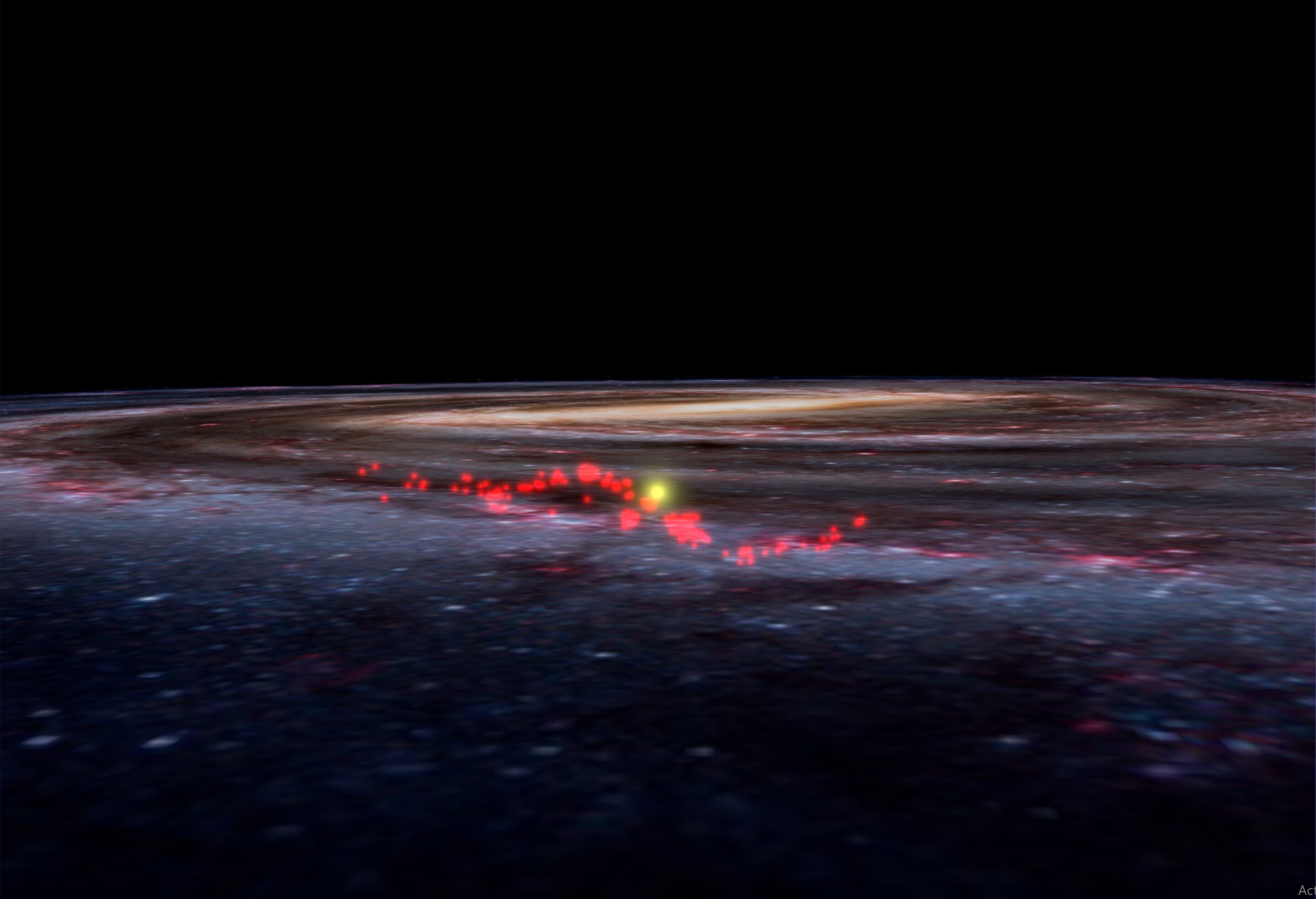 В Млечном Пути обнаружен волнообразный регион звездных питомников