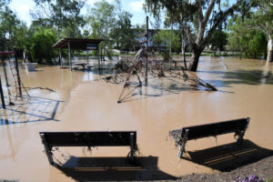 Ливень в Австралии погасил пожар, но вызвал наводнение