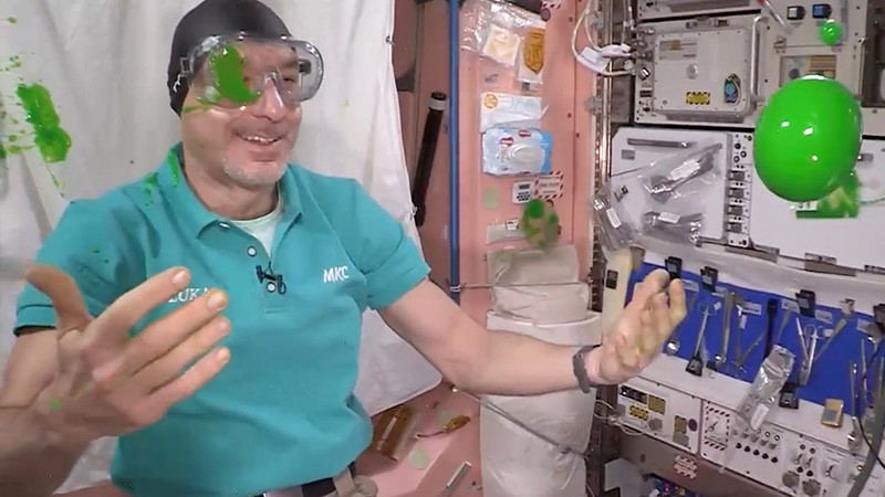 Астронавты на МКС провели эксперименты с «лизунами».Вокруг Света. Украина