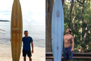 Серфингист обнаружил свою доску спустя два года в 8000 километрах от дома