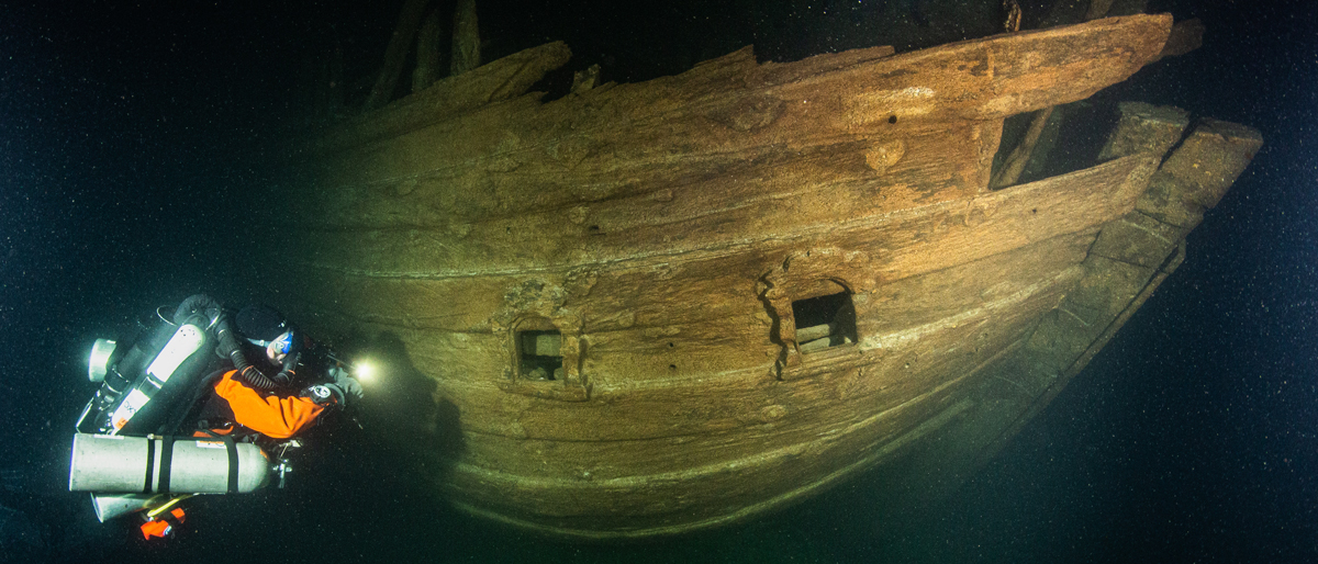 На дне Балтийского моря нашли 400-летний деревянный корабль в отличном состоянии