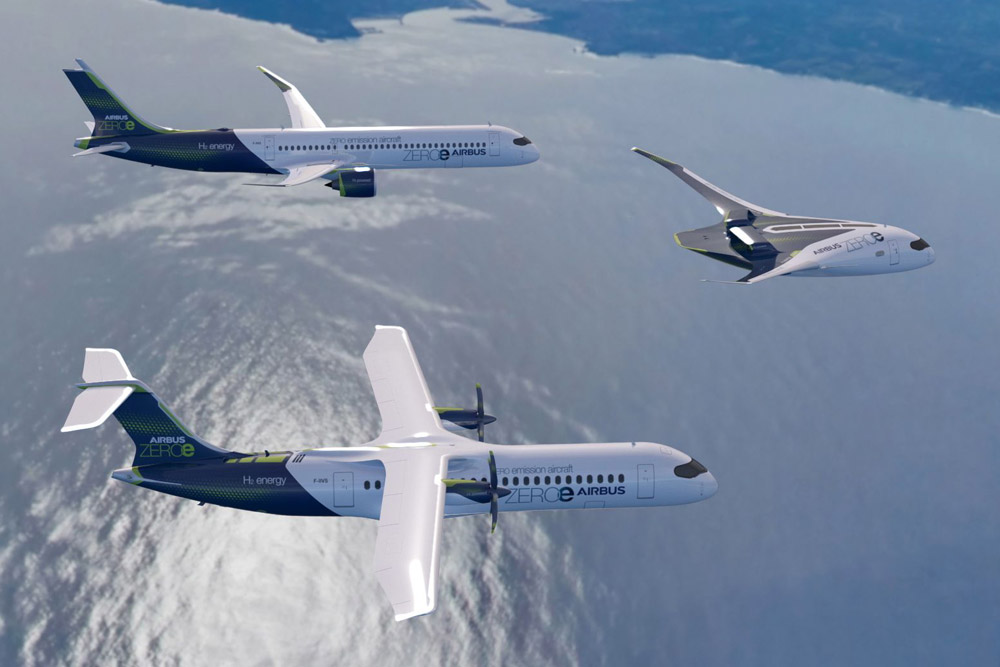 Airbus создаст самолет с нулевыми выбросами