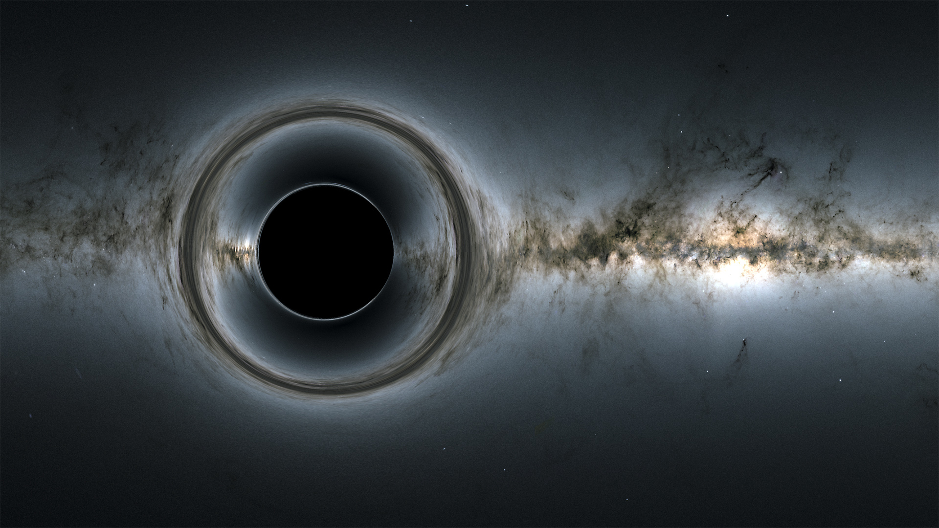 В паутину гигантской черной дыры попали целые галактики