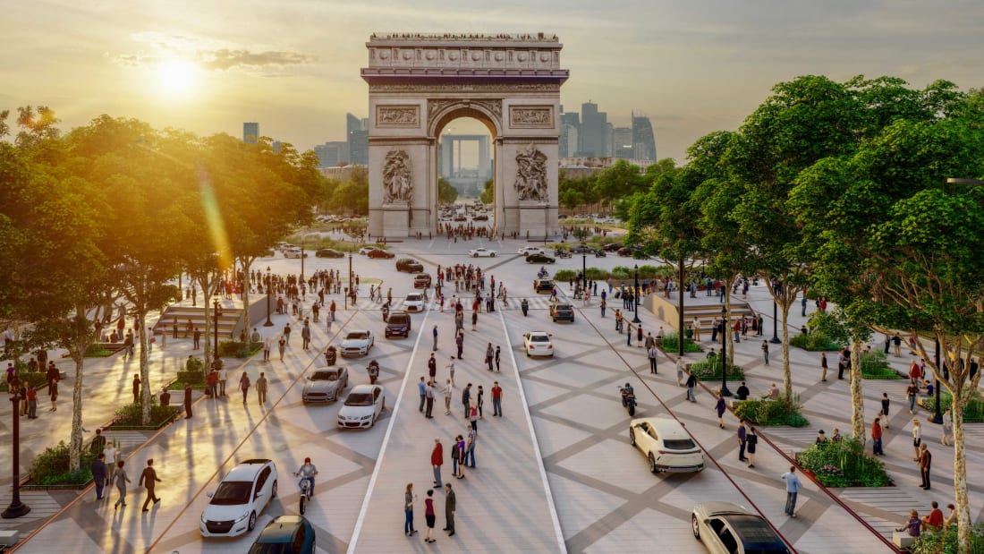 Мэрия Парижа объявила о превращении Елисейских полей в сад