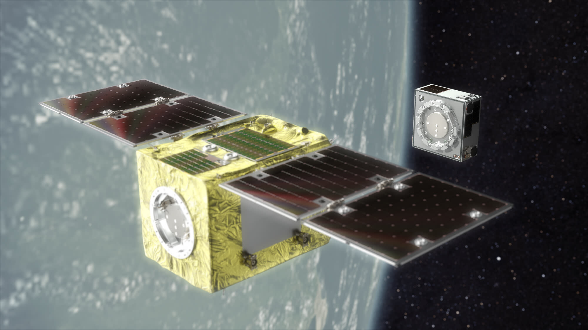 В космос запустили первый спутник для удаления космического мусора