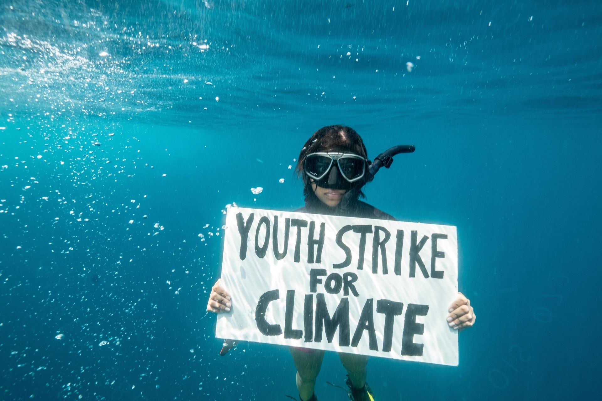 В Индийском океане прошел первый в истории подводный климатический протест.Вокруг Света. Украина