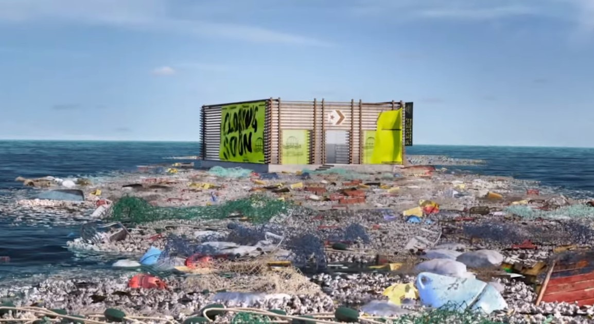 Converse открыл виртуальный магазин на Большом мусорном пятне в Тихом океане