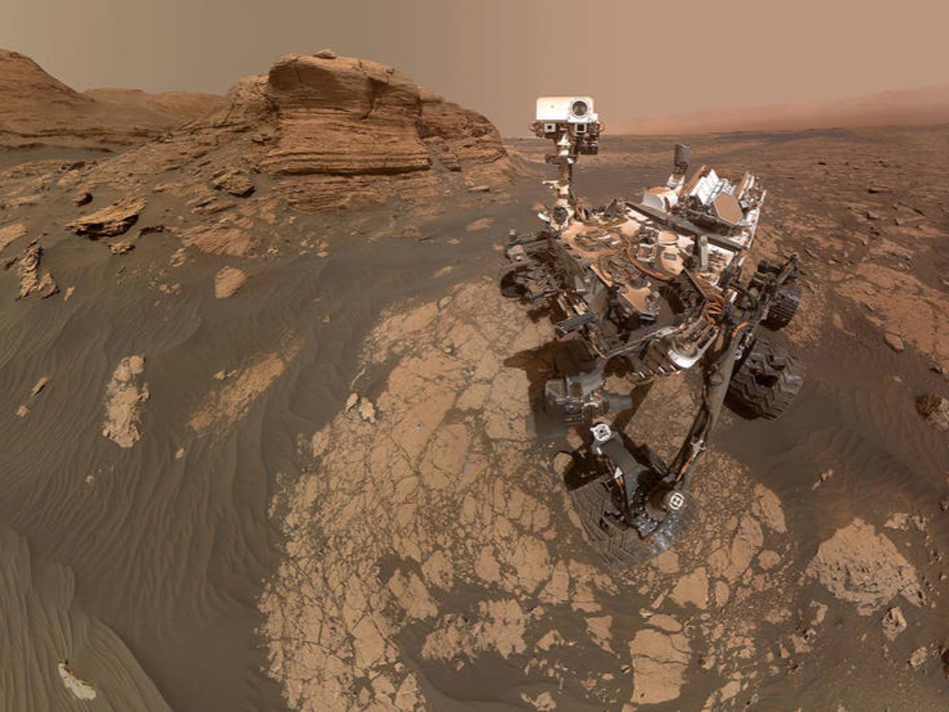 Ровер Curiosity прислал селфи с марсианской скалы Мон-Мерку.Вокруг Света. Украина