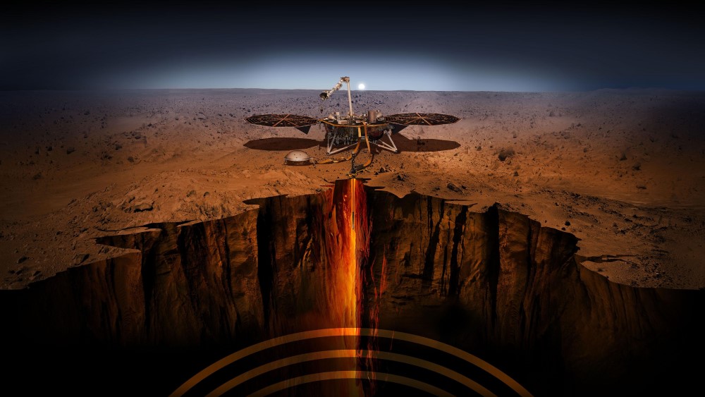 NASA впервые составило подробную карту внутреннего строения Марса