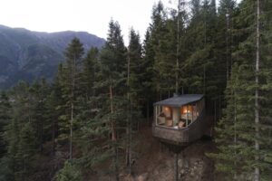 В Норвегии построили отель на деревьях