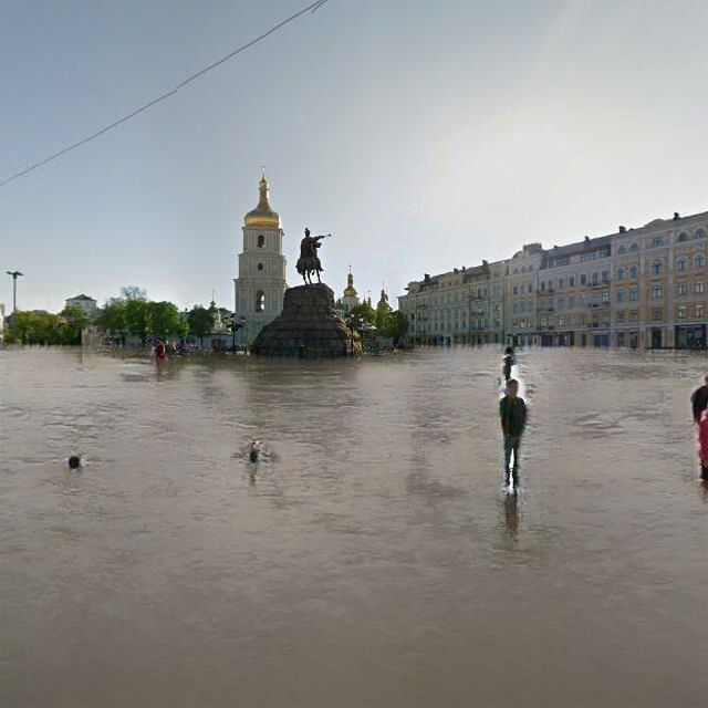 Искусственный интеллект покажет вашу улицу во время наводнения.Вокруг Света. Украина