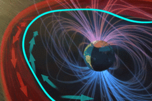 На краю магнитосферы Земли обнаружены стоячие волны, продлевающие Северные сияния