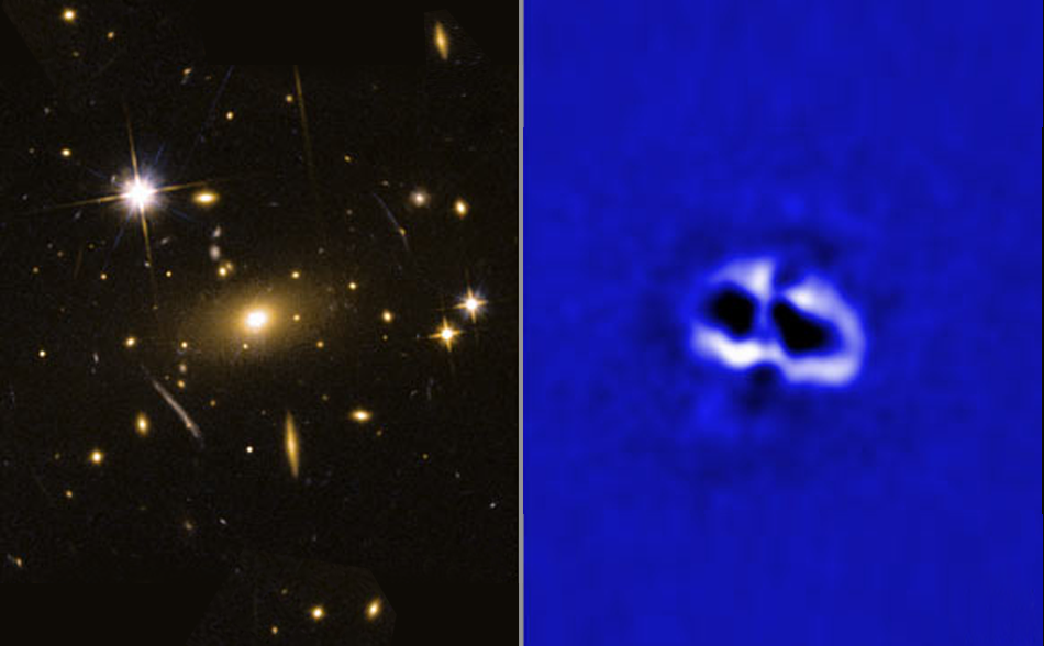 Астрономы заметили в далеком скоплении галактик четыре загадочные полости.Вокруг Света. Украина