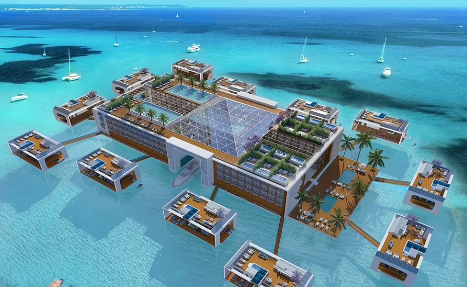 В Дубае строят единственный в мире плавучий курорт