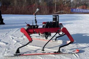 Первый китайский робот на лыжах готов к Олимпийским играм: видео