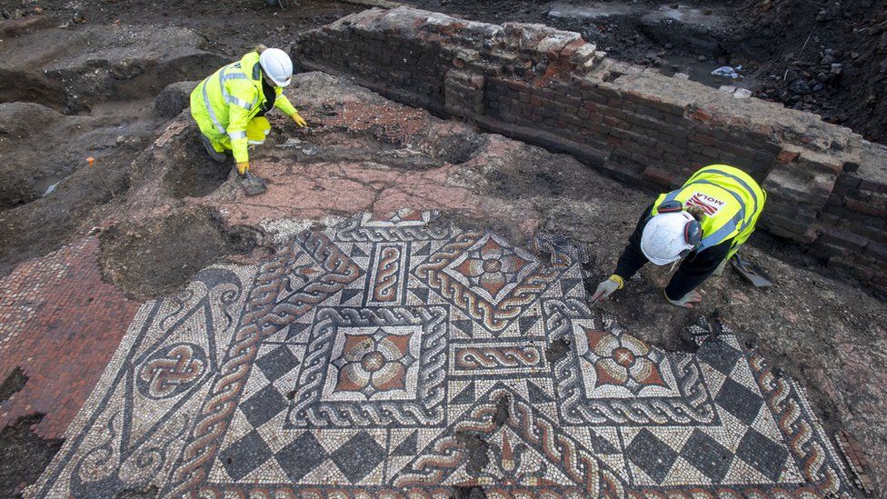 У Лондоні розкопали дивовижну давньоримську мозаїку.Вокруг Света. Украина