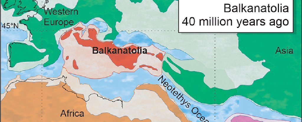 Забутий континент Балканатолію знову відкрили через 40 мільйонів років.Вокруг Света. Украина